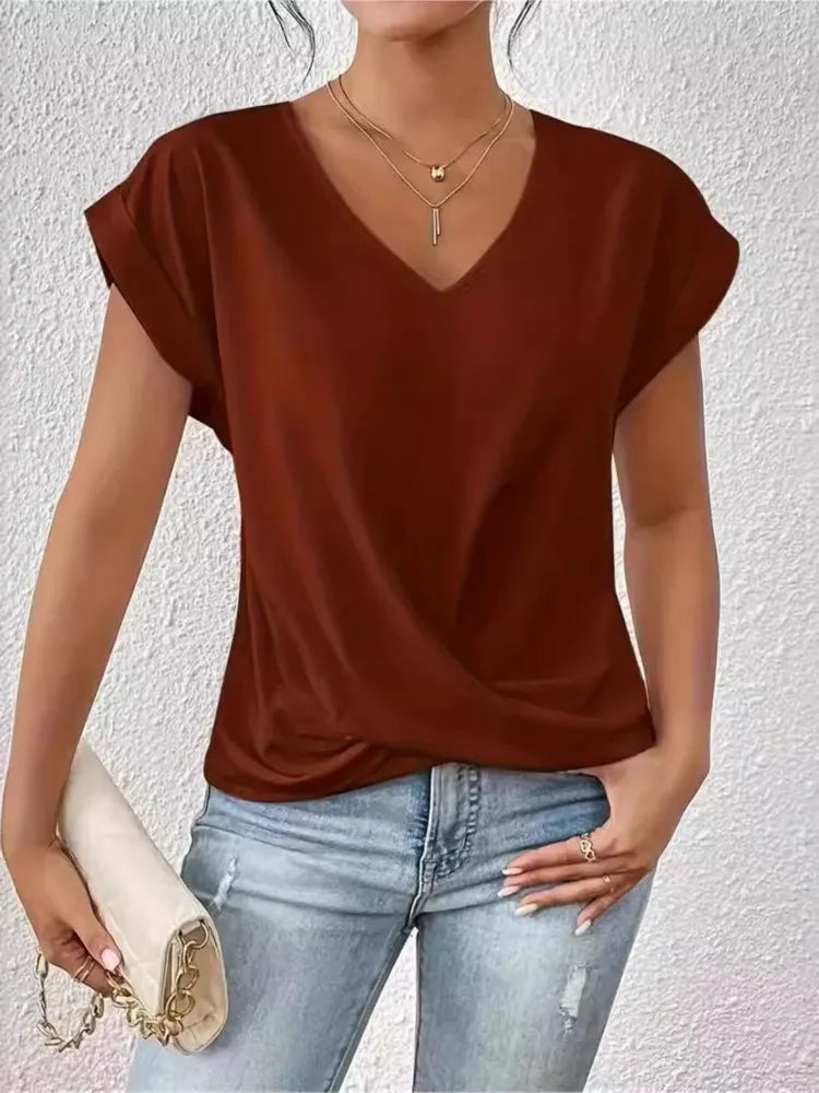 Sophie | Casual T-shirt Met V-Hals